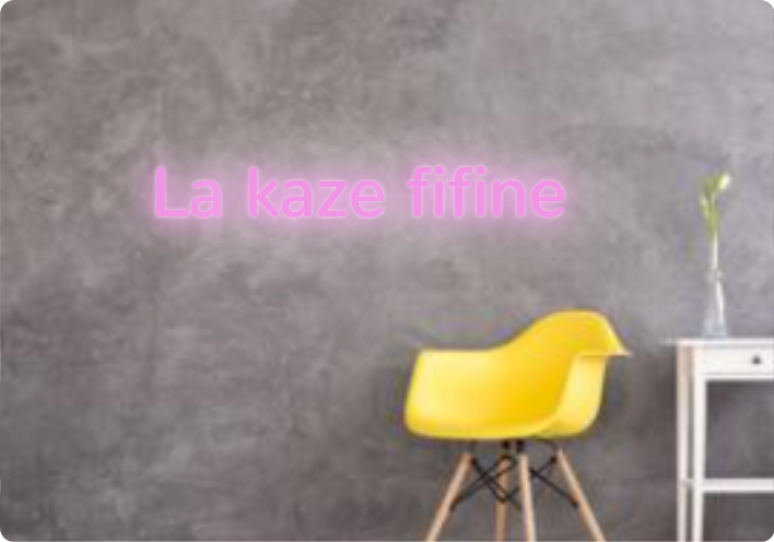 Custom text: La kaze fifine