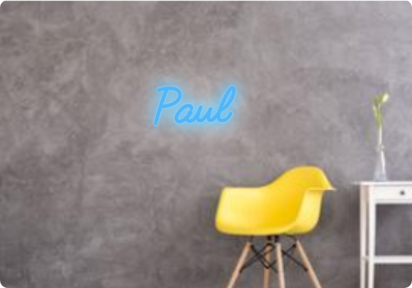Custom text: Paul