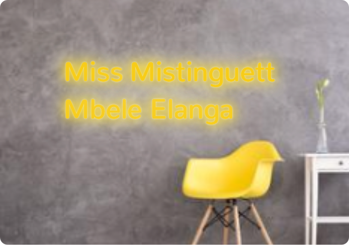 Custom text: Miss Mistinguett 
Mbele Elanga