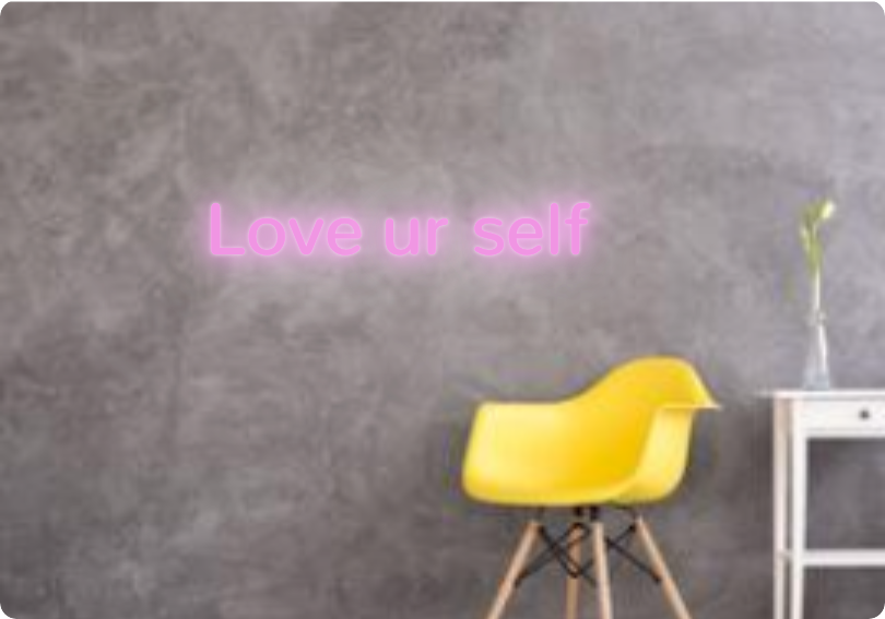 Custom text: Love ur self
