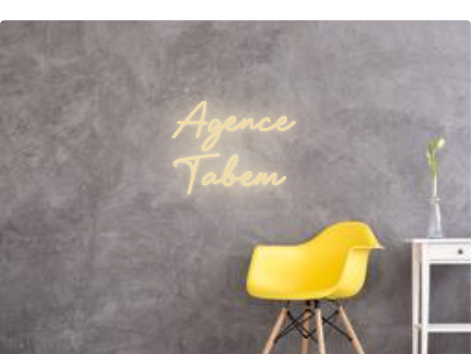 Custom text: Agence
Tabem