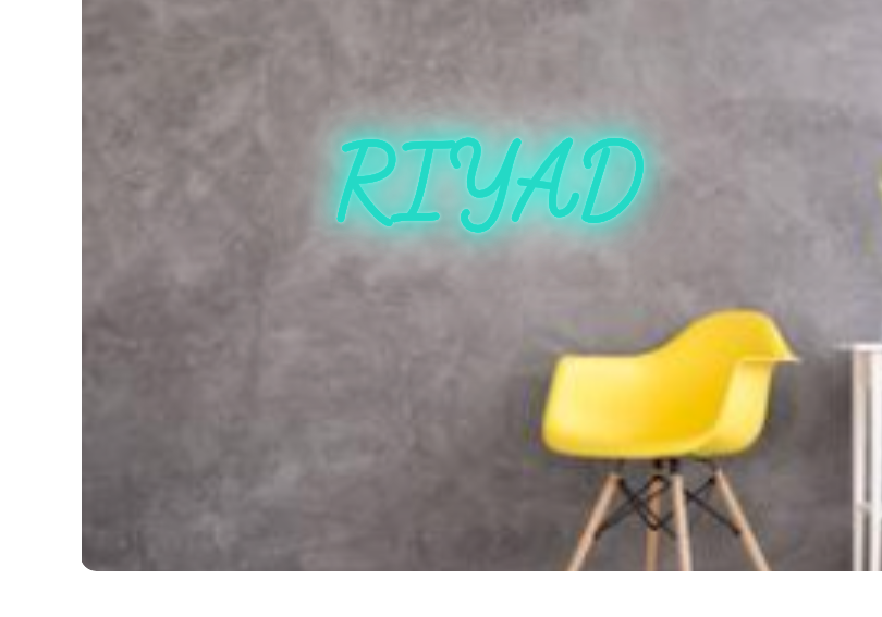 Custom text: RIYAD