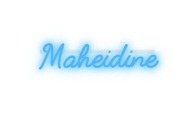 Custom text: Maheidine