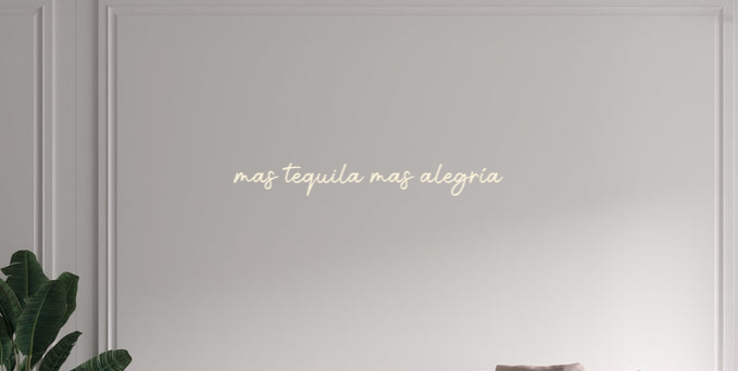 Custom text: mas tequila mas alegría