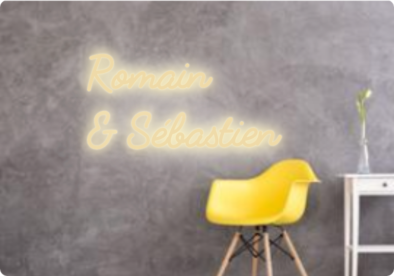 Custom text: Romain
& Sébastien