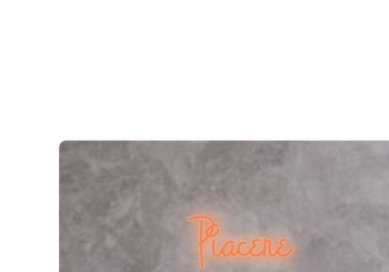 Custom text: Piacere