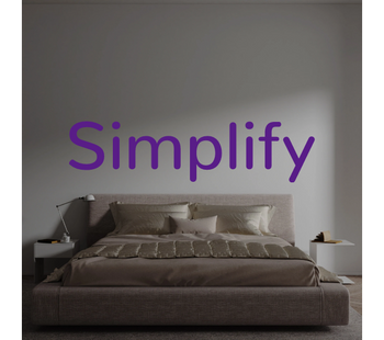 Custom text: Simplify