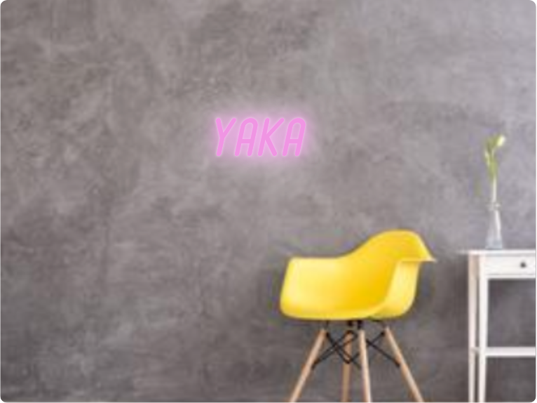 Custom text: YAKA