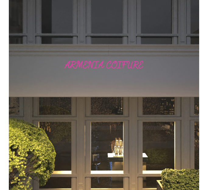 Custom text: ARMENIA COIFURE
