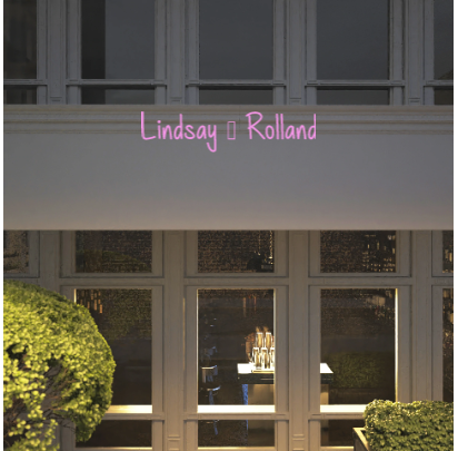 Custom text: Lindsay & Rolland