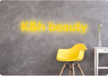 Custom text: K&h beauty