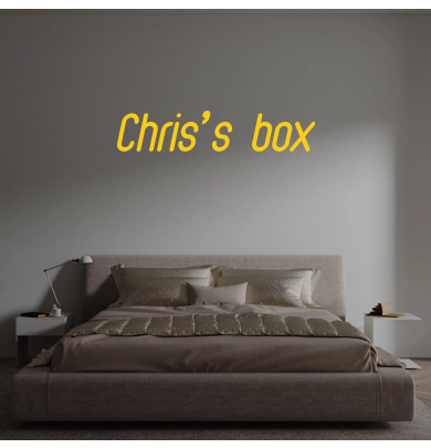 Custom text: Chris