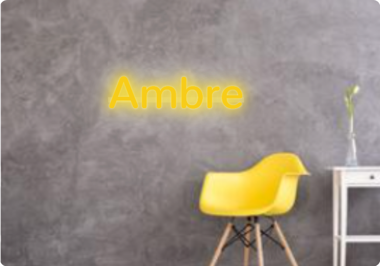 Custom text: Ambre