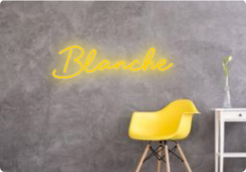 Custom text: Blanche