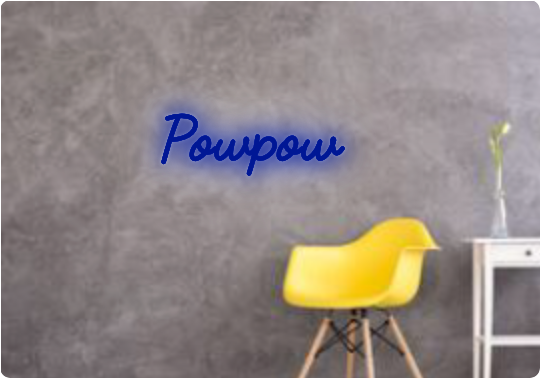 Custom text: Powpow
