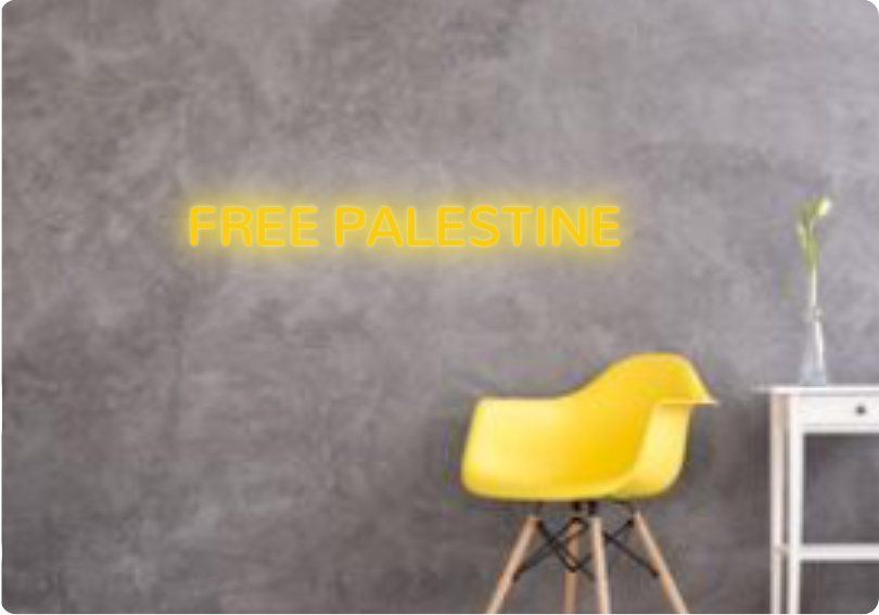 Custom text: FREE PALESTINE