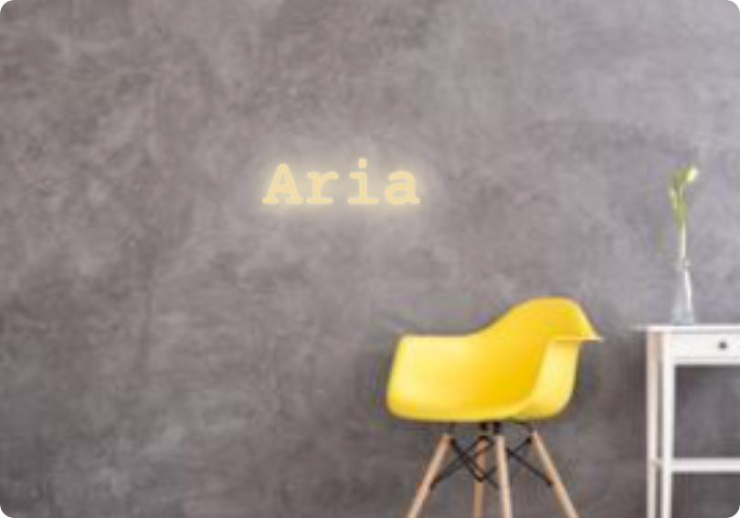 Custom text: Aria