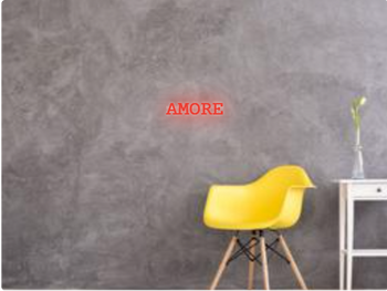 Custom text: AMORE