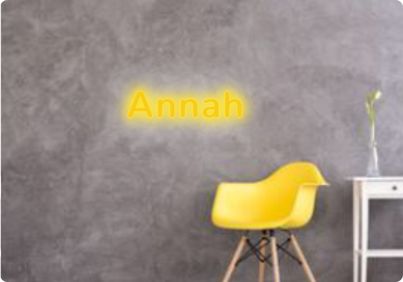 Custom text: Annah