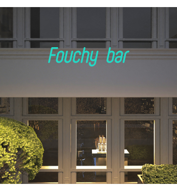 Custom text: Fouchy bar
