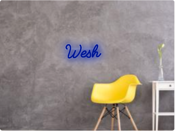 Custom text: Wesh