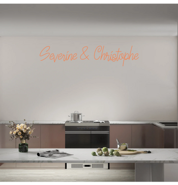 Custom text: Severine & Christophe