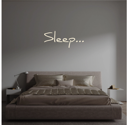 Custom text: Sleep...