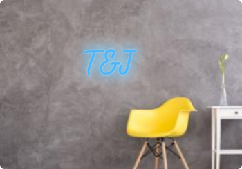 Custom text: T&J