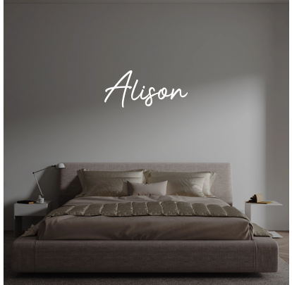 Custom text: Alison