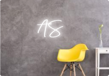 Custom text: AS