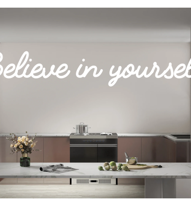 Custom text: Believe in yourself