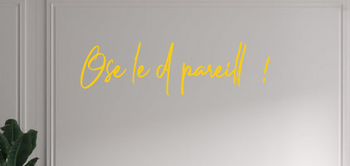 Custom text: Ose le dépareillé !