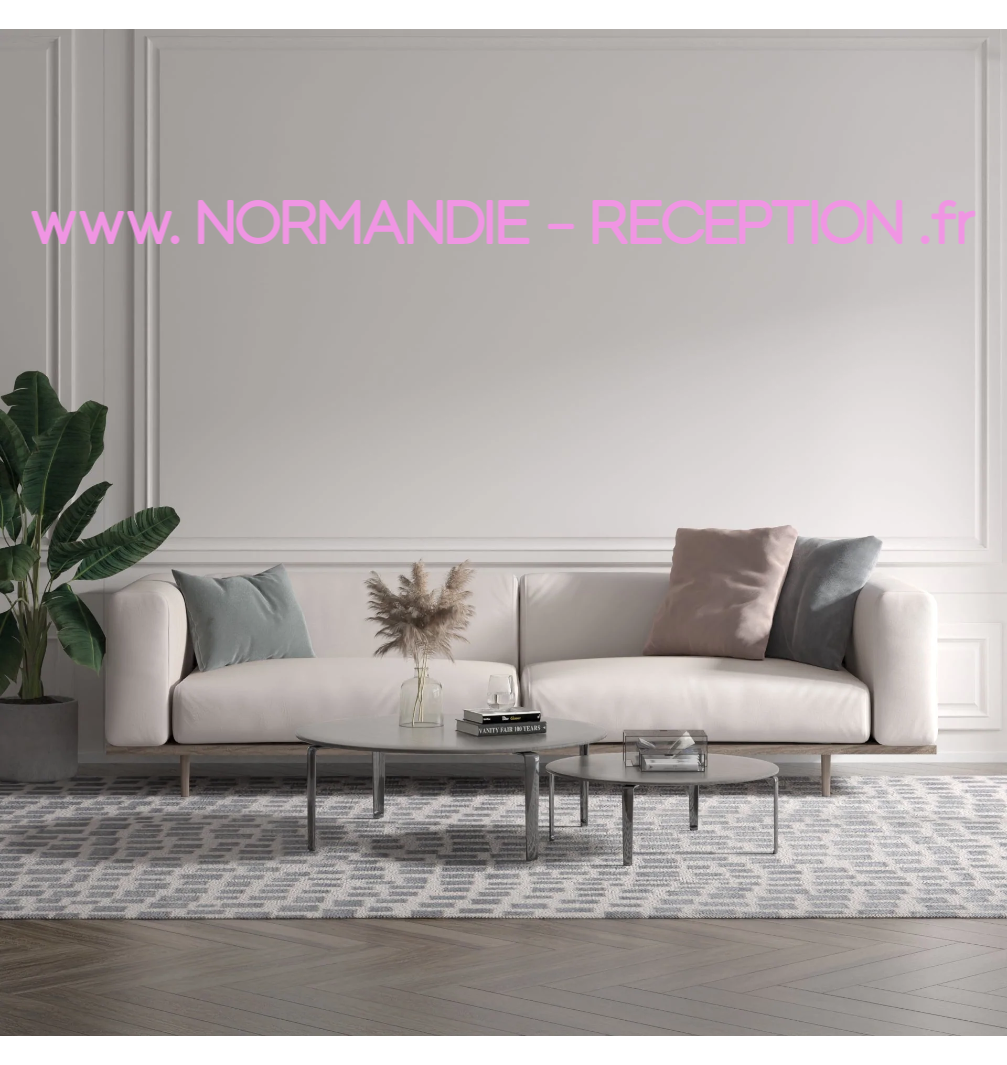 Custom text: www. NORMANDIE - RECEPTION .fr