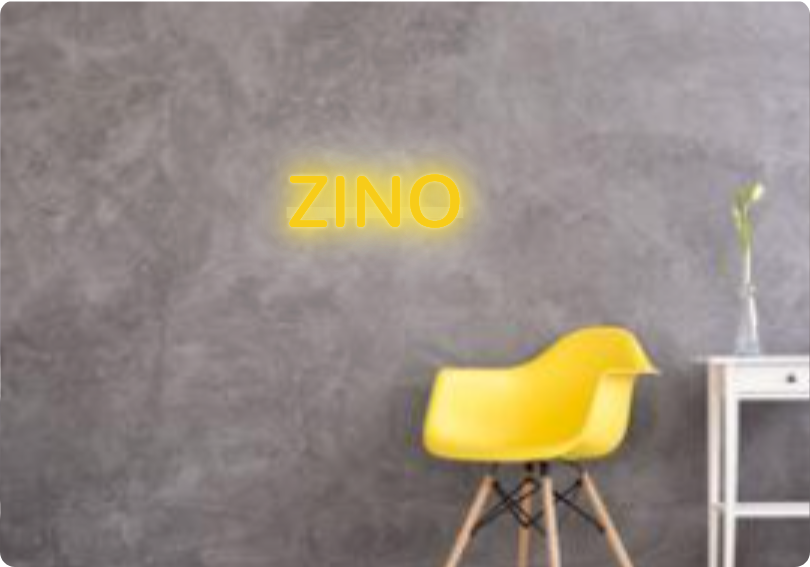 Custom text: ZINO