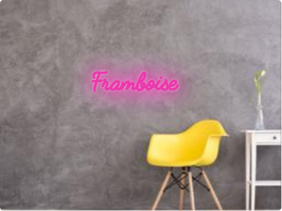 Custom text: Framboise