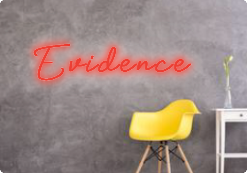 Custom text: Evidence