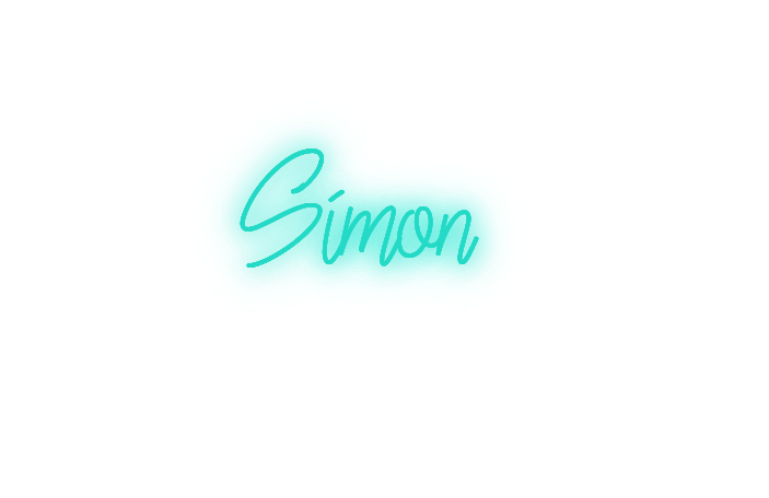 Custom text: Simon