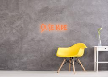 Custom text: Ça se ride