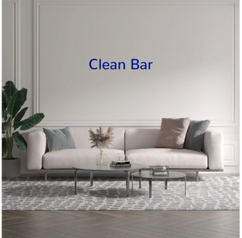 Custom text: Clean Bar