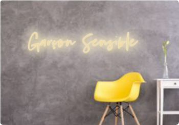 Custom text: Garçon Sensible