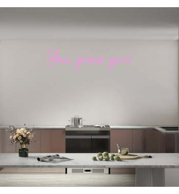 Custom text: You glow girl