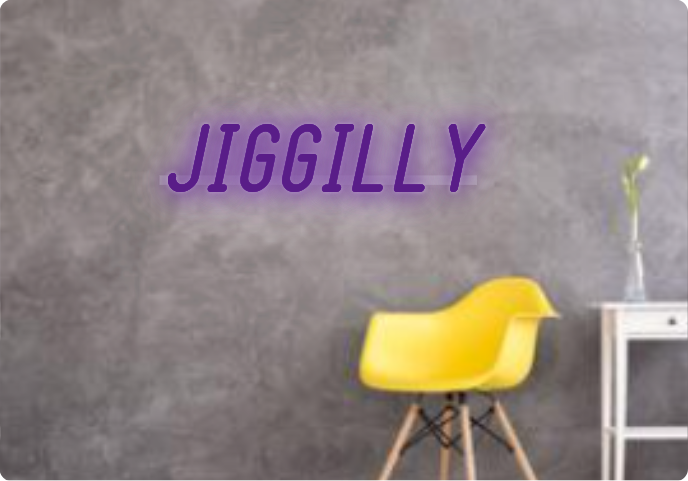 Custom text: JIGGILLY