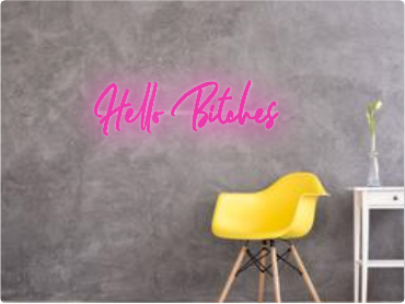 Custom text: Hello Bitches