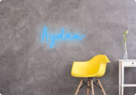 Custom text: Ayden