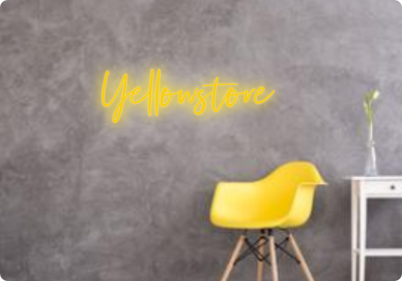 Custom text: Yellowstore