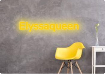 Custom text: Elyssaqueen