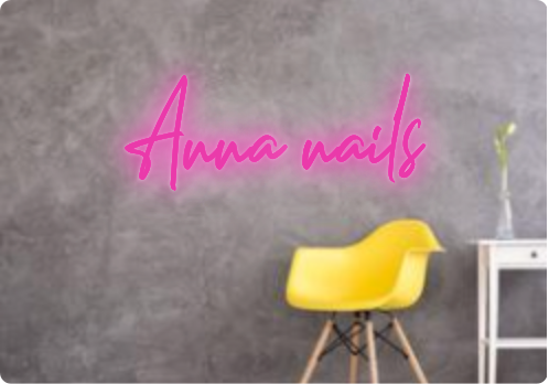 Custom text: Anna nails
