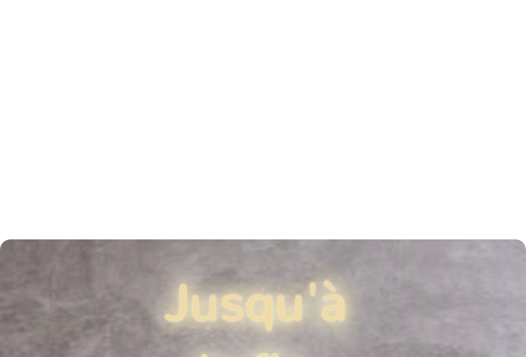 Custom text: Jusqu