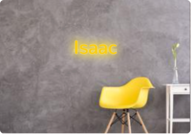 Custom text: Isaac