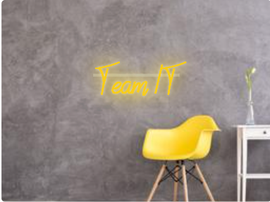 Custom text: Team IT